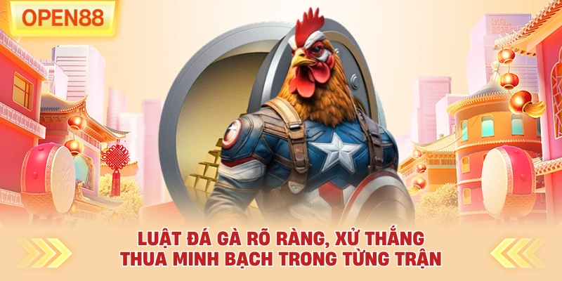 Luật đá gà rõ ràng, xử thắng thua minh bạch trong từng trận